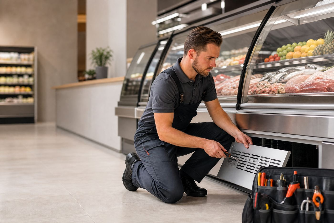 Móvel expositor refrigerado para comércio